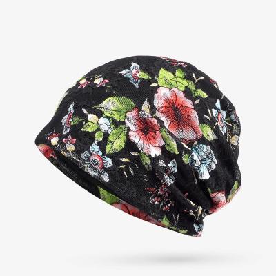 China Custom Logo Wrap Hairband Headbands Multifunctional Flora Beanie Headband COMMON for sale