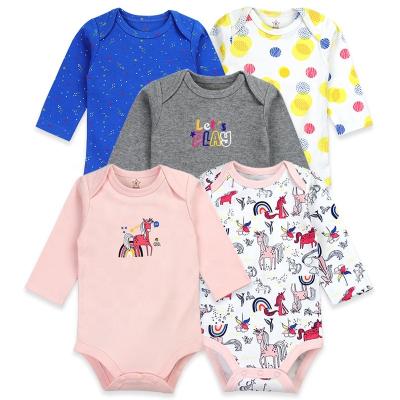 China Wholesale Eco-Friendly Breathable Baby Clothes Eco-Friendly Long Sleeve Striped Boys And Girls Baby Infant Kids Organic Clothes for sale