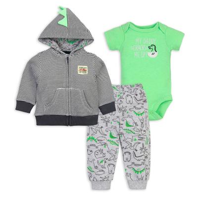 Chine Antibacterial Antibacterial Onesie+Jacket+Sleeve Short Pants 3 Piece Suit Baby Clothes Baby Costume New à vendre