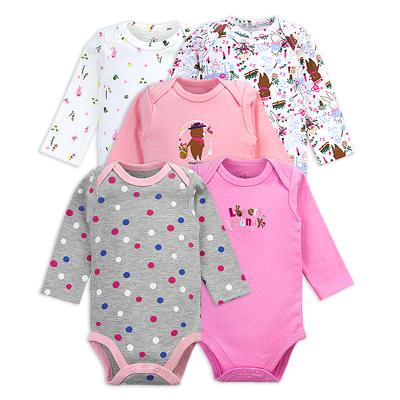 China Good Selling Antibacterial Newborn To 3 Months Girls Long Sleeve Baby Clothes Organic Cotton Blend Baby Clothes Bamboo Design for sale