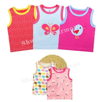 Chine Wholesale Handsome Vest Summer Anti-wrinkle Sleeveless Infant Baby T-shirt Colorful Toddler Baby Clothes à vendre