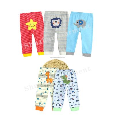 China New Style Anti-Static Wholesale Price 5 Pack Baby Pants Cotton Embroidered Baby Jogger Pants Long for sale