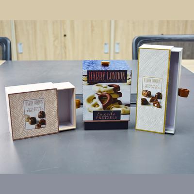 China Recycled Materials Customized Luxury Truffle Chocolate Candy Dessert Pastry Drawer Packaging Paper Box for sale