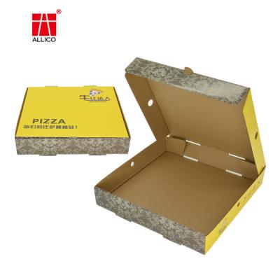 China Wholesale 8 10 12 16 inch pizza shipping carton eco friendly degradable handmade custom printed pizza corrugated paper packaging box for sale