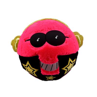 China Jelllie Monsters High Quality Multisize Selection Sunglass Musician Ball Red Plush Toy For Children Gifts for sale