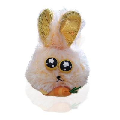 China Plush Jellie's Monster Customized Cute Animal Little Rabbit Eating Carrot Plush Toys For Children for sale