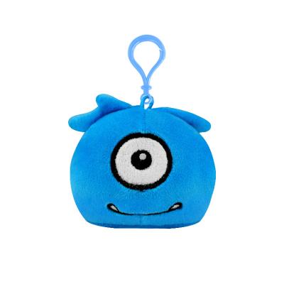 China Promotion Gift Wholesale Cute Cartoon Pattern Key Rings Jellie Monster Maker Cotton Key Chains Stuff Toys for sale