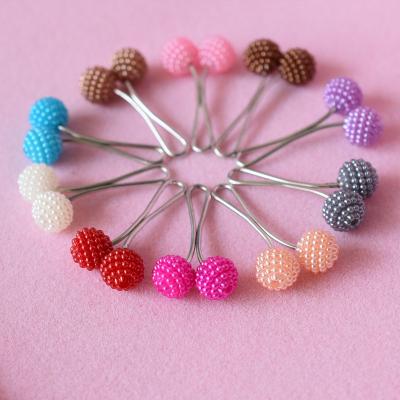 China 12pc Headband Round Pin Clip Hijab Shawl Clips With Ball Muslim Women Pearl Scarf Shawl Hijab Clips Pin Accessory for sale