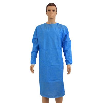 China SMS+PE CE Hospital Surgical Gowns Non Woven SMS PP Layout Medical Gown zu verkaufen