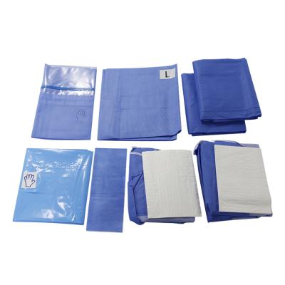 China Nonwoven Disposable Ultrasonic C Stitch Hospital Delivery Birth Pack Surgical Sterile Kits Thyroid Laparotomy Extremity Urology Universal Package Te koop