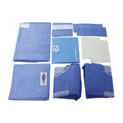 China Hospital Personal Safety Surgical Pack Disposable Steril Orthopedic Drape Packs Surgery Kit Te koop