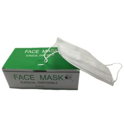 China Breathable Ear Loop Face Mask Nonwoven Surgical Disposable Face Mask For Hospital Disposable Medical Surgical Face Mask for sale