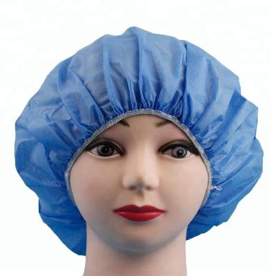 China Water Repellent Disposable PP Nonwoven Bouffant Surgical Head Cap for sale