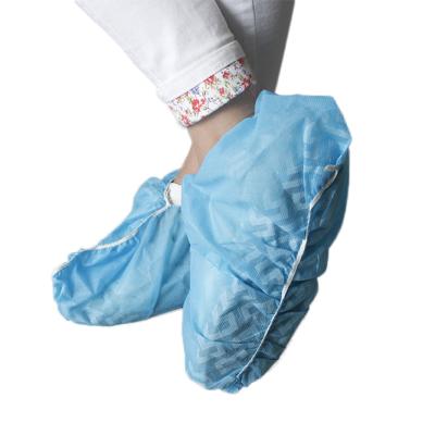 China Printed disposable nonwoven cash shoe cover with non-slip printing Te koop