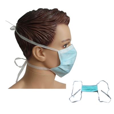 China Clean Breathable Nonwoven 3 Piece Disposable Ply Earloop Surgical Nurse Face Masks for sale