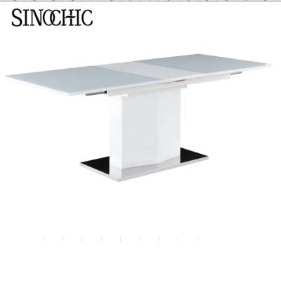 China dining furniture cheap breakfast white 8 seater dining table for sell for sale