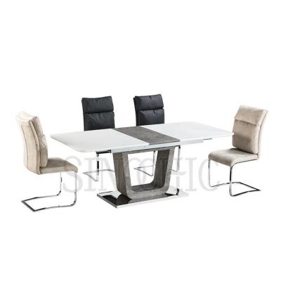 Κίνα Modern dining room furniture dining table and chair set luxury extendable table for sale προς πώληση