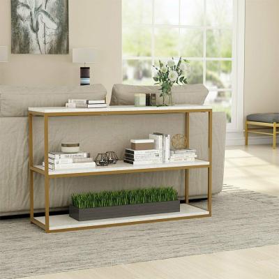 Κίνα Buy copper accent console table brass tv stand rattan console diy entryway table προς πώληση