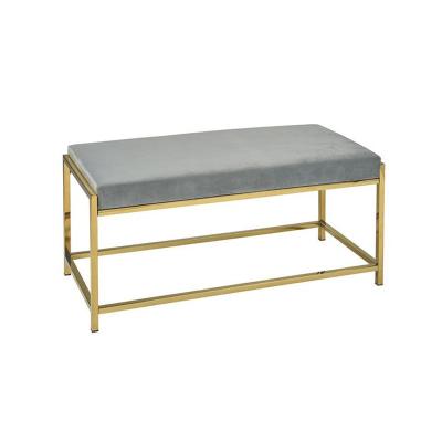 Κίνα modern luxury rectangular bench end stool living room furniture fabric tufted ottoman bench προς πώληση