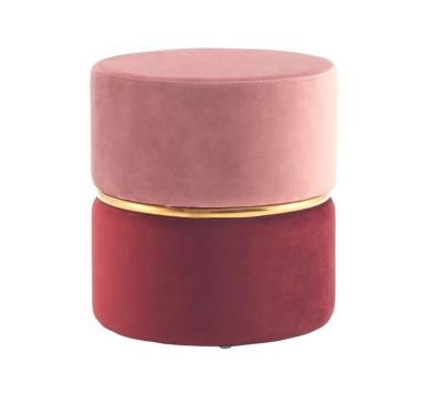 Κίνα modern round cane ottoman comfortable velvet woven pouf tufted leather ottoman stool προς πώληση