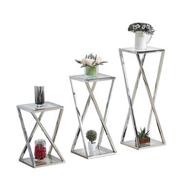 China Modern Style flower stand stainless steel fram Flower Shelf à venda