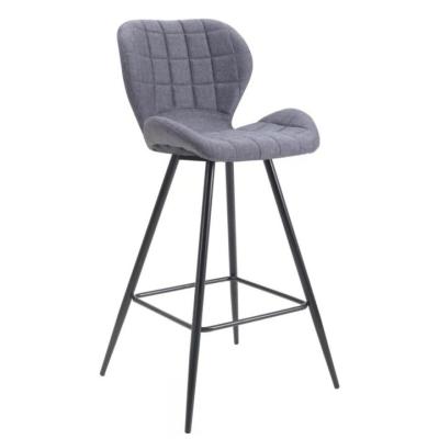 China New design PU fabric Leather modern metal bar chair Bar Stools à venda