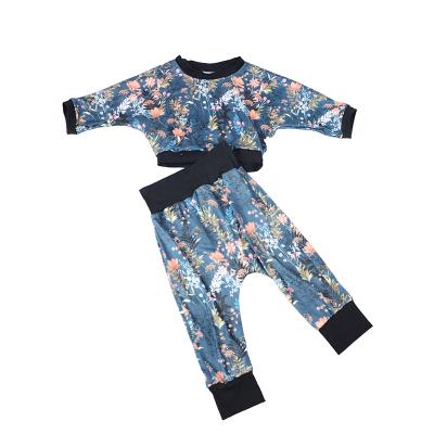 China New Casual Valentine's Day Boutique Kids Outfit Printing Boys And Girls Winter Print 2 Piece Set for sale