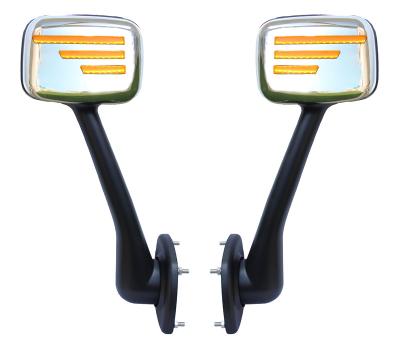 China PC+ABS Truck Parts Chrome Hood Mirror Finish With LED Turn Light for sale