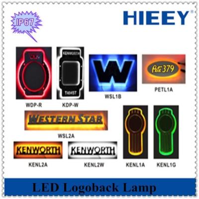 China Beautiful LED PC logoback light for trailers and buses trucks for sale