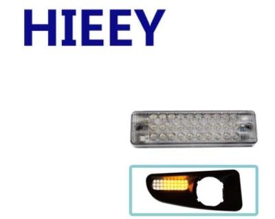 China High Power 21 Amber and White 9 LED Bull Bar Light with ABS Base HY8830AW for sale