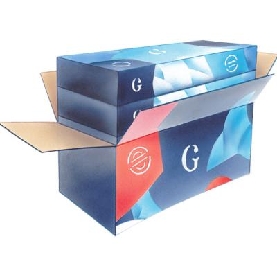 China Recycled Materials Customized Size And Logo Frozen Cardboard Food Packaging Box For Packing Seafood for sale