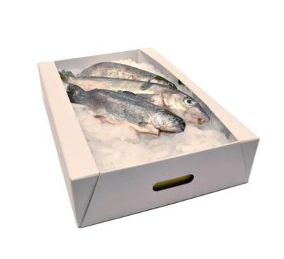 China Recycled Packaging Materials Frozen Fish Seafood Food Packaging Box Meat Products Chicken Frozen Packaging Box for sale