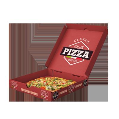 China Recycled Materials Cheap Corrugated Packaging Pizza Custom Printed Brown Pizza Takeout Box for sale