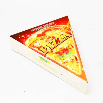 China Recycled Materials Manufacture Custom Disposable Printed Corrugated Cardboard Logo Triangle Pizza Packing Box 12 Inch for sale