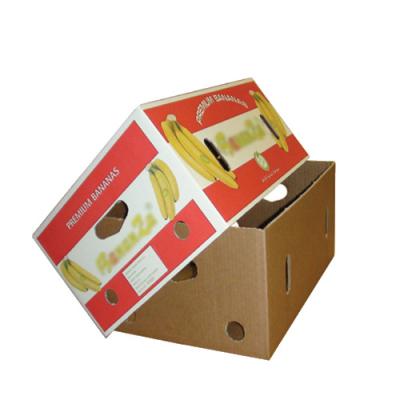 China Recycled Materials Customized Color Paper Box Fruit Packaging Eco Friendly Shipping Boxes Banana Box for sale