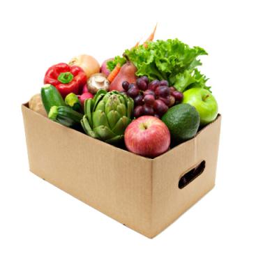 China Recycled Custom Waxed Materials Cardboard Paper Box Fruit Box Packaging Cardboard Fruit And Vegetable Box for sale