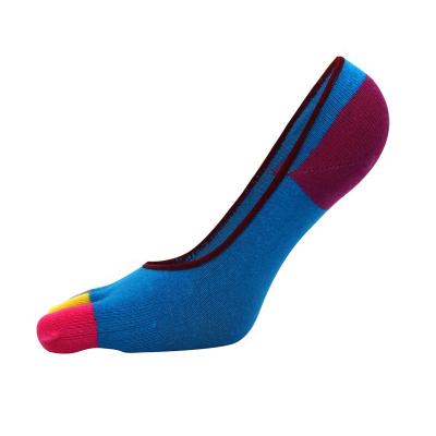 China Custom QUICK DRY NO EXPOSURE five fingers thick high quality combed cotton five toe separator socks for women for sale