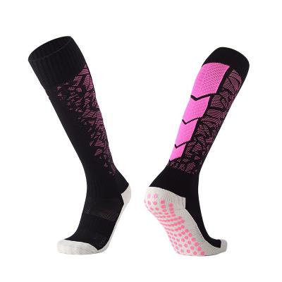 China Custom Made Men's Breathable Children's Quality Sports Athletic Socks, Anti Slip Long Football Sports Athletic Socks for sale