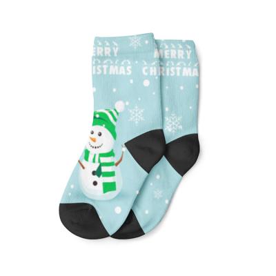 China Cute 3D Terry Print QUICK DRY Flat Socks Customize-made Socks for Boys and Girls for sale