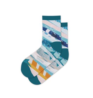 China Wholesale high quality exquisite print QUICK DRY long kids jump logo socks for sale