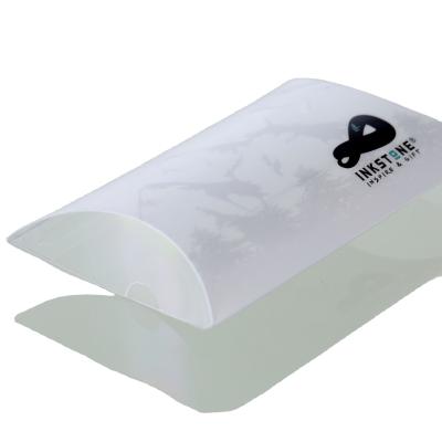 China Beautiful Recyclable Custom Plastic Packaging Pillow Boxes Transparent Plastic Packaging Boxes for sale