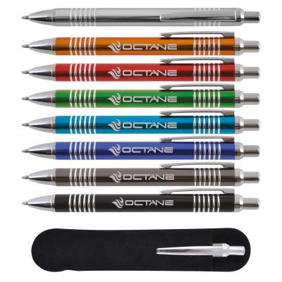 China Promotional Pen Laser Engraved Customer Logo Metal Ball Pen Aluminum Pen for sale