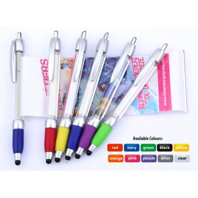 China Promotional Ball Pen Factory Direct Pen China Custom Pulling Back Printing Full Color Advertising Flag Banner Promotional Ballpoint Pens for sale