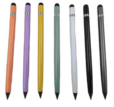 China Promotional Aluminum Pen Metal Inkless Pen Eternal Pencil For Writing On Paper Drawing Pen Wooden Eternal Inkless Pencil Eco-friendly Pen for sale