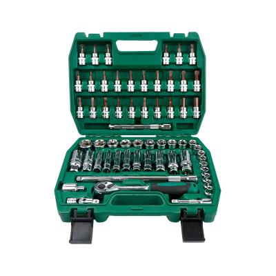 China Goods 60 Professional Mechanical Auto Repair Tool Machine Combination Combination Auto Repair Tool Socket Wrench Miniature Set 60 for sale