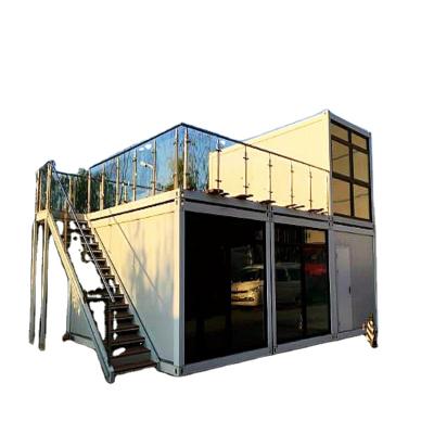 China Modern 20ft Quickly Install Construction Site Container Mobile Prefab House Container Office Portable Workshop Or Office Supply for sale