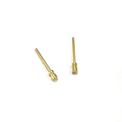 China Cheap ; Wholesale Hardware Fittings High Precision OEM SMT Test Brass Male Terminal Probe Pins Cable Wire PCB Pin Medical Plug for sale