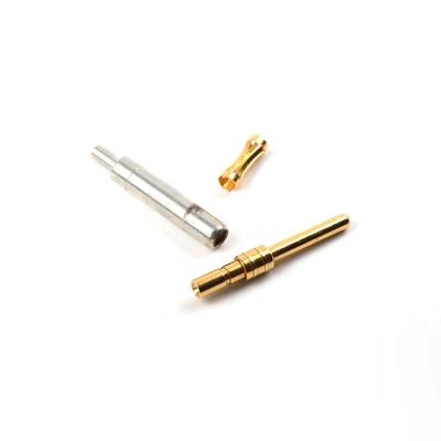 China Cheap ; high accuracy ; Resistor to Plug Crown Non-standard Waterproof Spring Female Terminal High Precision Brass Contact Pins for Medical Wire for sale