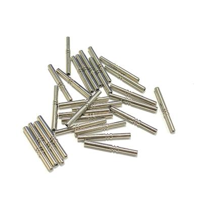 China Cheap and Stable in Crown Non-standard Low Current Brass Female Terminal Spring Pins Nickel Plating 1.0mm Dimension Flat Hollow Pin for Medical Wire for sale