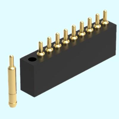 China Corrosion resistance China factory 10pin charging gold plating high current magnetic brass pogo spring male connector for sale